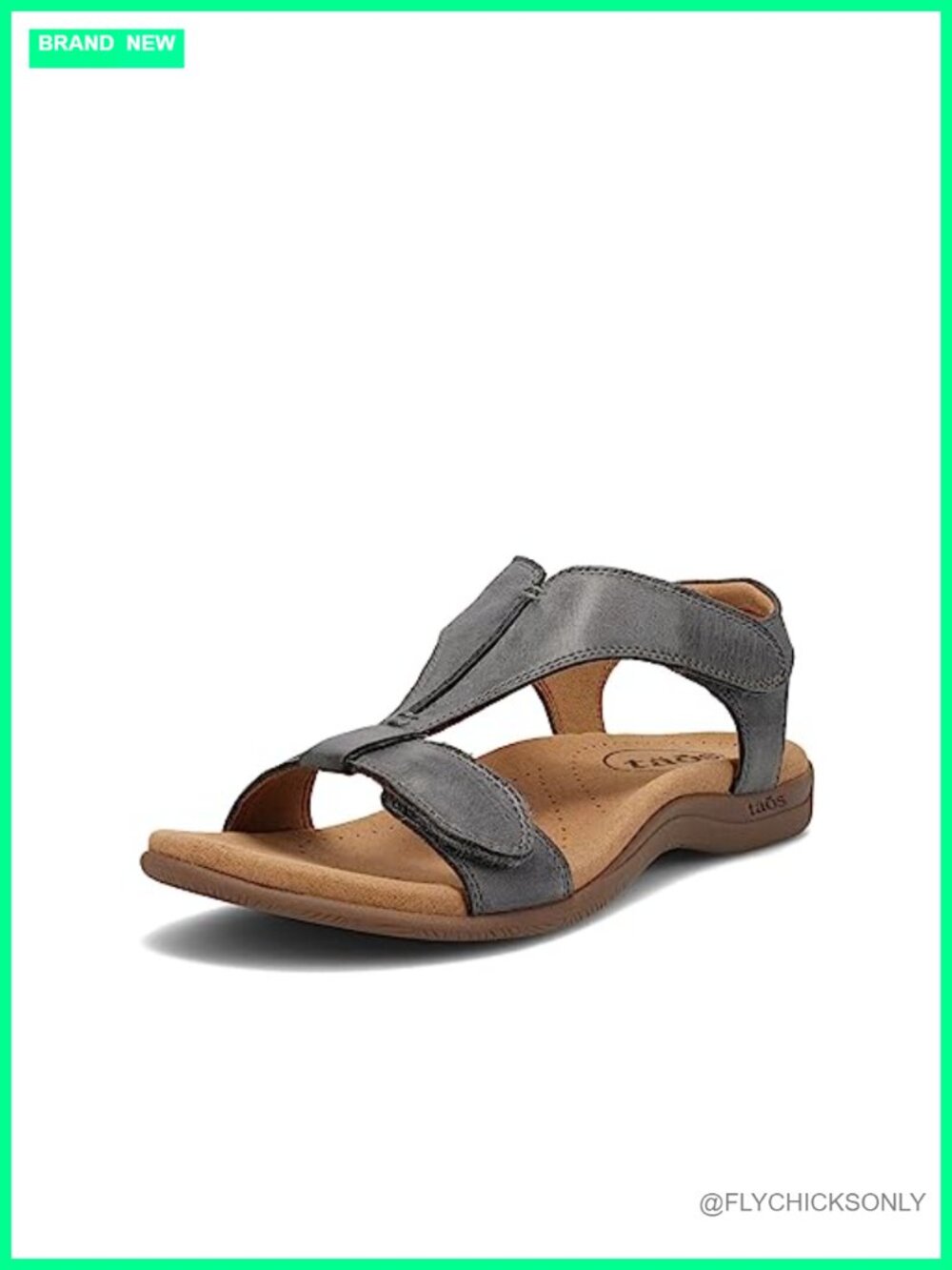 Taos The Show Premium Leather Sandal Arch Support Cooling Gel Adjustable